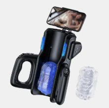 KING High-Speed Automatic Thrusting Male Masturbator with Dual Handle Control