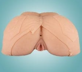 Silicone Jeans Ass & Vagina Masturbator