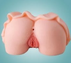 Silicone Mini Skirt Ass & Vagina Masturbator