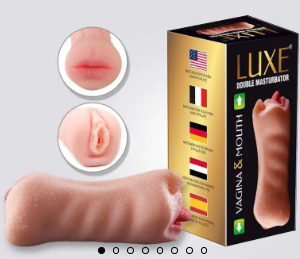 Luxe 2-in-1 Vagina & Mouth Pleasure Stroker