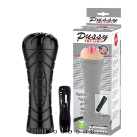 Vibrating fleshlight with 7 modes of vibration with free lubricant