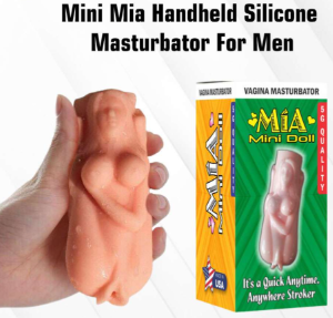 mini mia handheld silicone masturbator for men