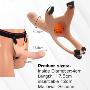 silicone hollow strap on